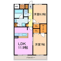 すまいるKATOⅢの物件間取画像